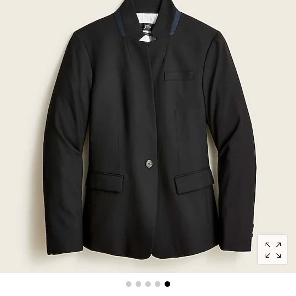 J Crew black wool REGENT blazer